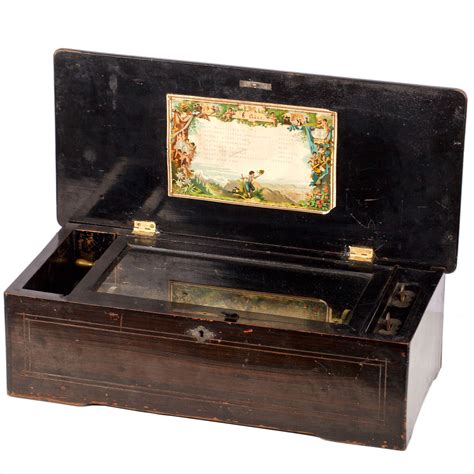 antique music box metal erched|antique wooden music boxes.